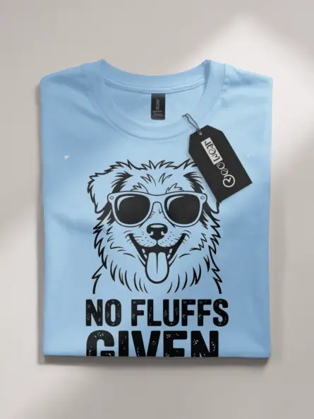 No Fluffs Given – Funny Dog Lover T-Shirt for Pet Parents - Image 4