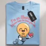 funny electrician pun t-shirt