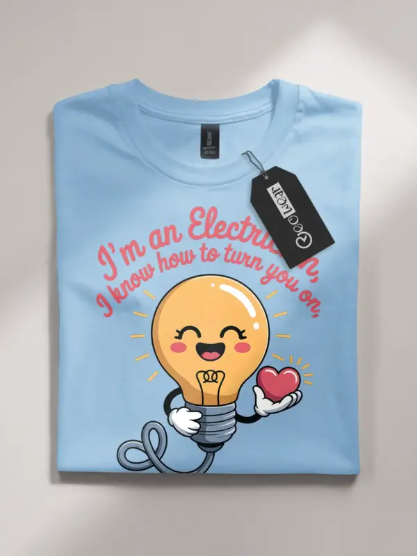 funny electrician pun t-shirt