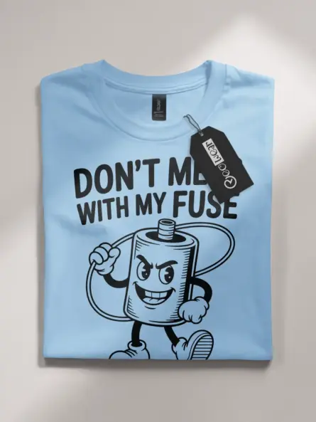 Funny Fuse Electrician T-Shirt - Image 4