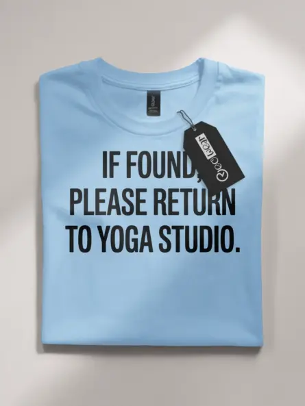 Funny Yoga Studio Shirt – Bold Minimalist Tee with Self-Care Humor - Image 4