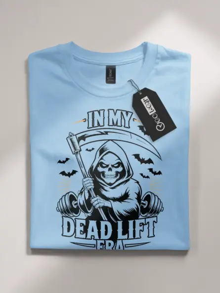 Grim Reaper Deadlift T-Shirt – Funny Powerlifting Gym Shirt for Halloween - Image 4