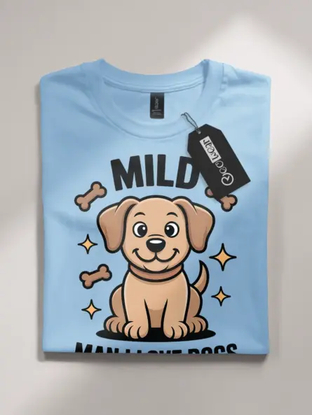 Mild Man I Love Dogs Shirt – Funny Dog Lover Tee for Men - Image 4