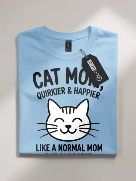 Quirky Cat Mom Shirt – Purrfect Gift for Pet Lovers and Gen Z - Image 4