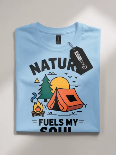 Retro Camping Nature Shirt “Nature Fuels My Soul” Design - Image 4