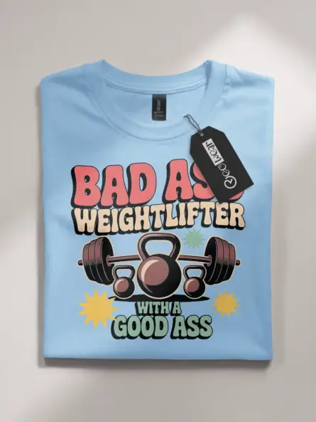 Retro Weightlifter T-Shirt – Funny 70s Gym Graphic for Fitness Lovers - Image 5