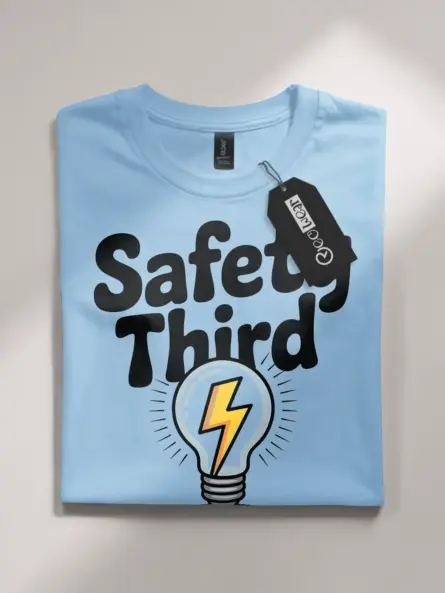Bold Safety Third T-Shirt for Engineers & Tradesmen - Image 4