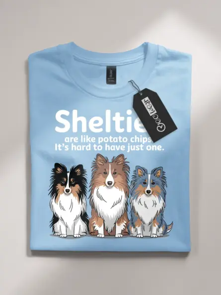 Funny Sheltie Dog Mom Shirt – Potato Chips Quote Tee for Pet Lovers - Image 4
