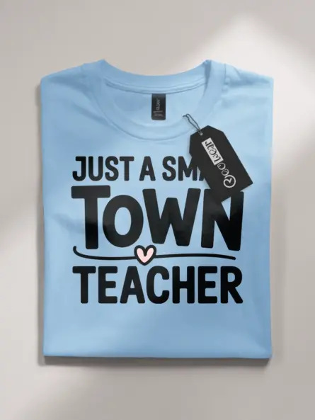 Adorable Small Town Teacher Shirt – Country School Gift Tee - Image 4