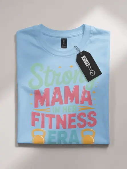 Strong Mama Fitness Era T-Shirt for Postpartum & Fit Moms - Image 4