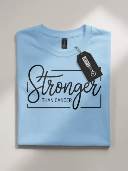 Stronger Than Cancer Shirt – Minimalist Motivation Tee - Image 4