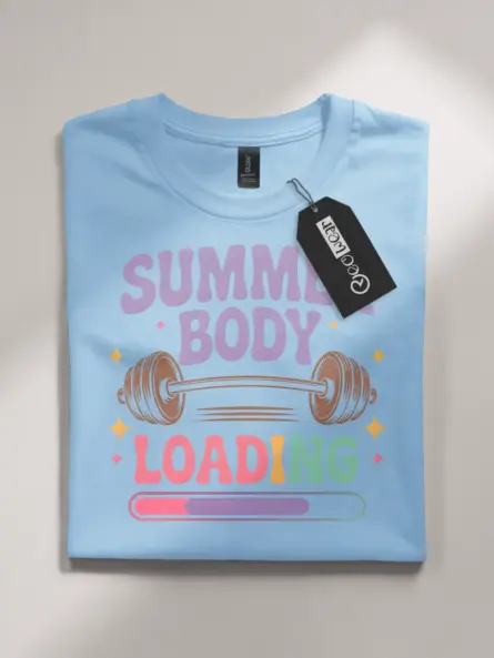 Summer Body Loading T-Shirt – Retro Gym Graphic Tee - Image 4