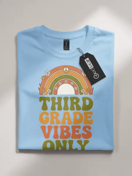 Groovy Third Grade Vibes Shirt – Retro Teacher Tee - Image 4