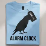 funny parrot alarm clock t-shirt