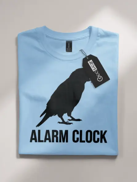 funny parrot alarm clock t-shirt