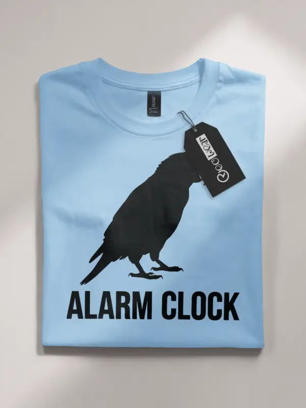 funny parrot alarm clock t-shirt