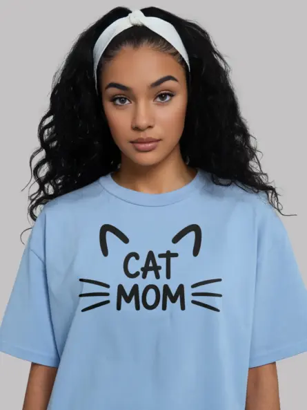 Minimalist Cat Mom T-Shirt – Cute Gift for Pet Lovers & Moms - Image 6