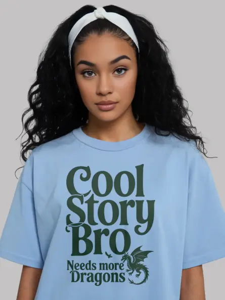 Cool Story Bro Needs More Dragon T-Shirt - Image 3