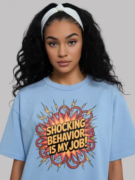 Funny Electrician Humor T-Shirt – Shocking Behavior Is My Job - Image 5
