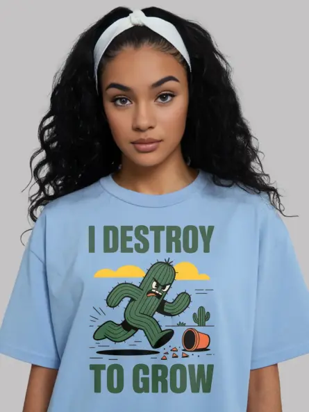 Growth Mindset Cactus T-Shirt for Mental Health Advocates - Image 6