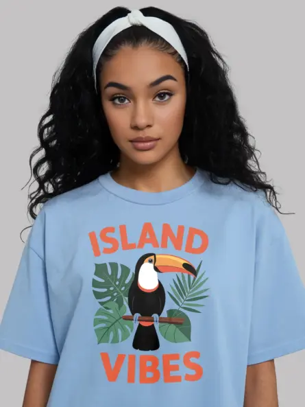 Island Vibes T-Shirt for Summer Vacation – Tropical Retro Tee - Image 6