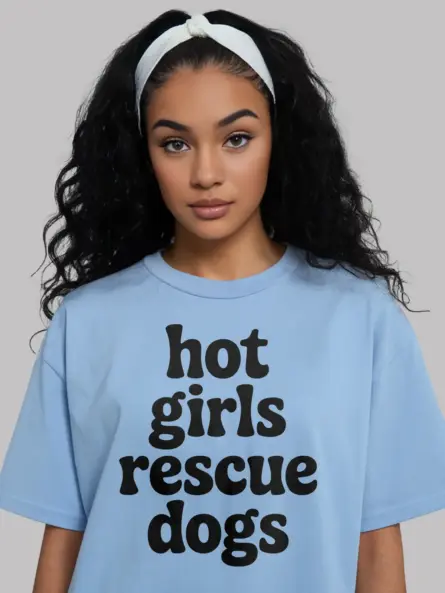 Rescue Dog Mom Shirt – Funny Hot Girls Rescue Dogs Minimalist Tee - Image 5