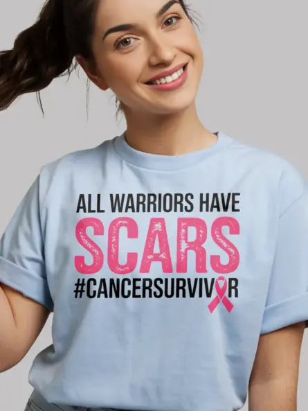 All Warriors Have Scars Shirt – Empowering Cancer Survivor Tee - Image 8