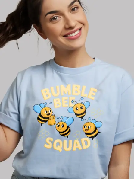 Bumble Bee Shirt – Vibrant Nature-Lover Squad Tee - Image 3