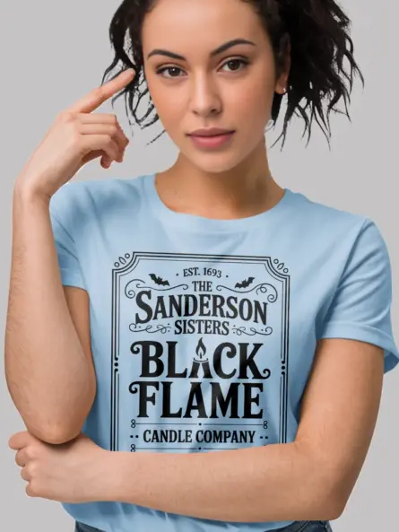 Sanderson Sisters Black Flame Candle Shirt - Image 5