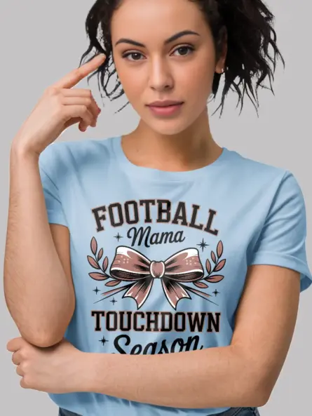 Stylish Football Mama T-Shirt for Game Day Wins - Image 5