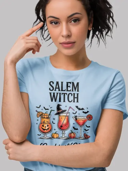 Witchy Salem Witch Cocktail Club Shirt - Image 3