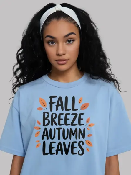 Autumn Leaves T-Shirt – Minimalist Fall Quote Tee for Cozy Aesthetic - Image 6