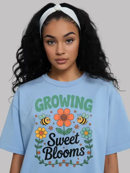 Whimsical Flower T-Shirt for Kids – Growing Sweet Blooms Design - Image 6