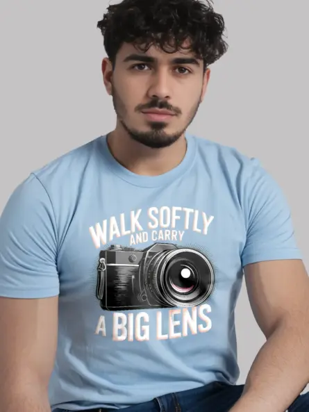 Walk Softly and Carry Power – Bold Photography T-Shirt - Image 5