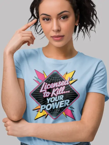 Electrician Neon Retro T-Shirt – Licensed To Kill - Image 6