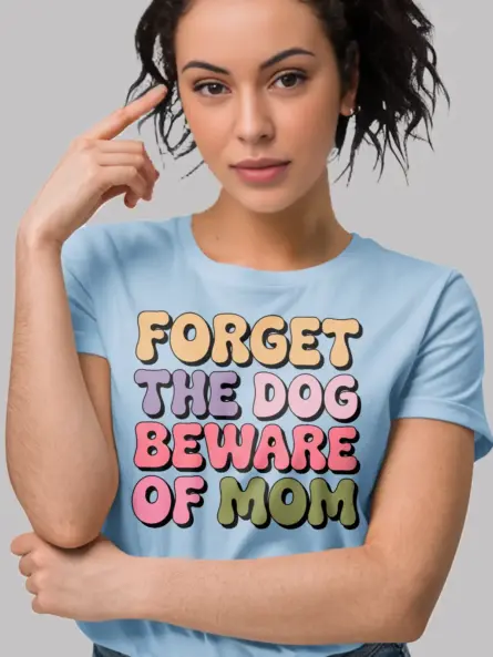Funny Retro Beware of Dog Mom Shirt – Hilarious Gift for Pet Moms - Image 6