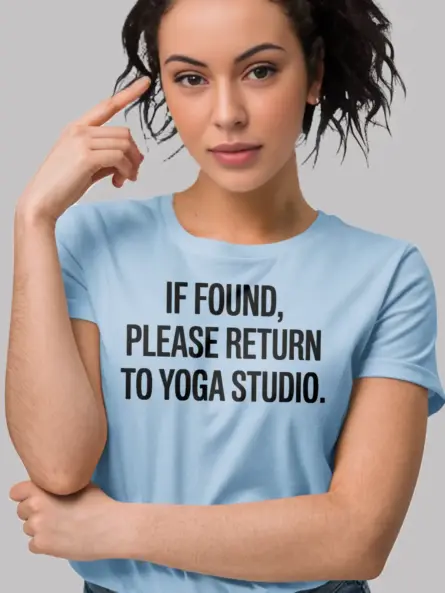 Funny Yoga Studio Shirt – Bold Minimalist Tee with Self-Care Humor - Image 6