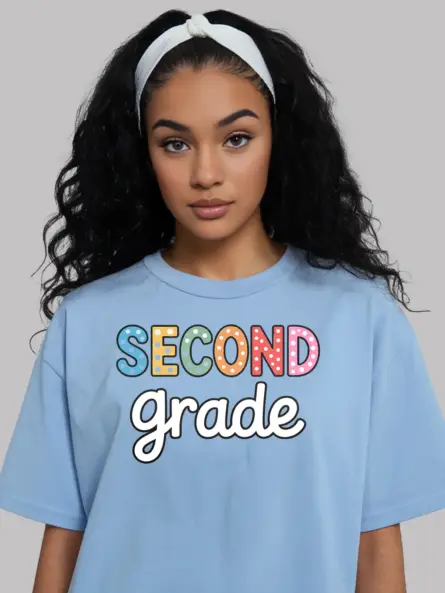 Second Grade Teacher Shirt – Colorful Back to School Tee - Image 6