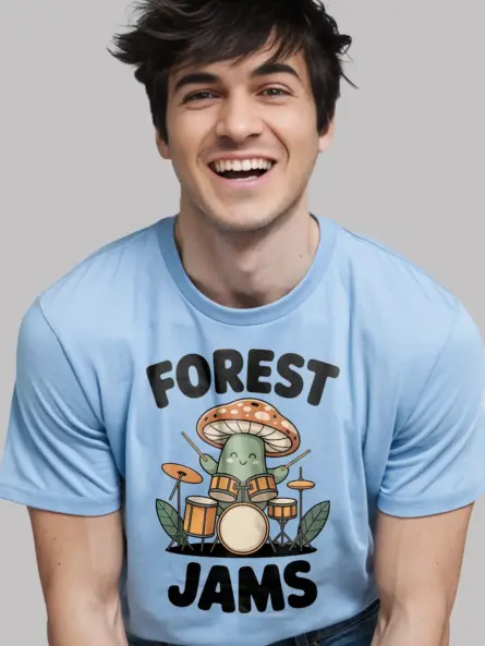 Cottagecore Mushroom T-Shirt Forest Jams Design - Image 6