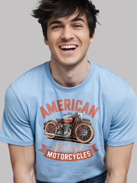 Epic American Vintage Motorcycle T-Shirt – Retro Ride Style - Image 6