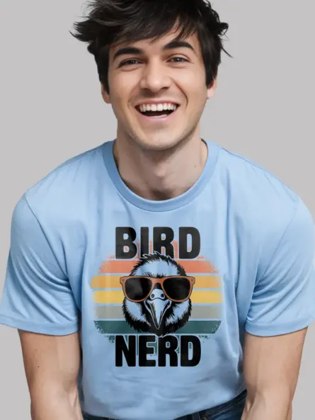 Retro Bird Nerd T-Shirt for Birdwatchers & Ornithology Fans - Image 6