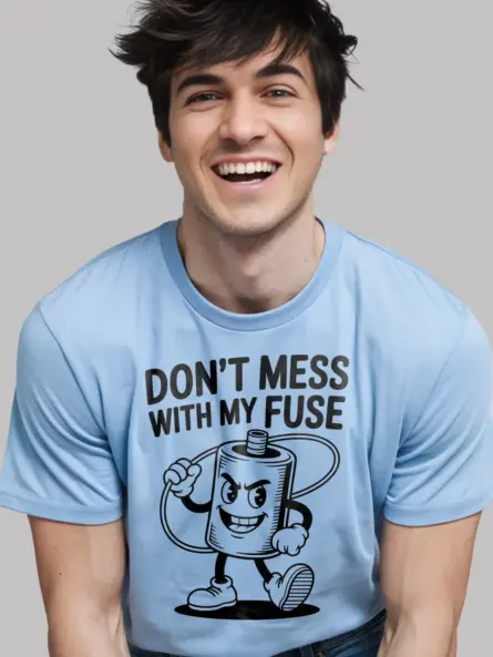 Funny Fuse Electrician T-Shirt - Image 5