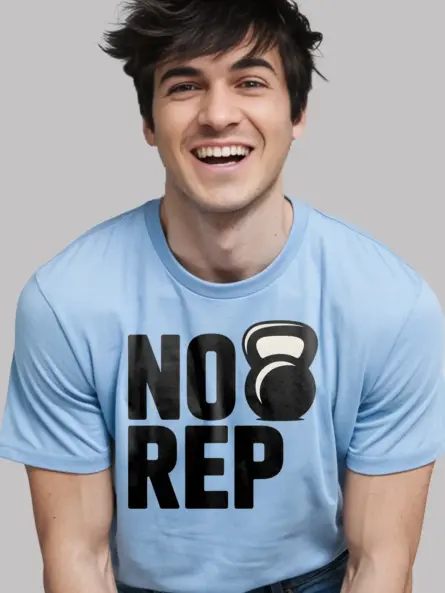 No Rep T-Shirt – Minimalist Kettlebell Workout Tee for CrossFit Athletes - Image 6