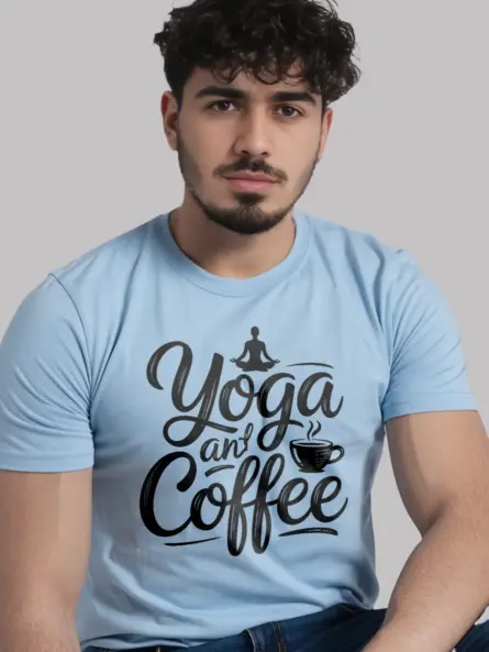 Peaceful Yoga and Coffee T-Shirt for Women - Image 6