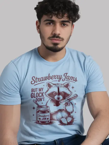 light blue Sweet But Will Throw Hands Shirt