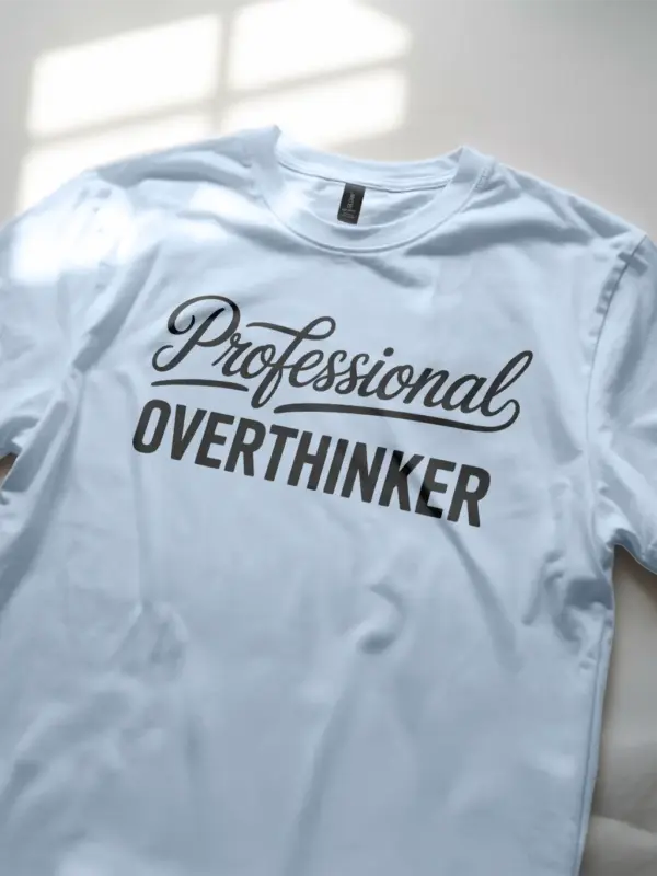 light blue Professional Overthinker T-Shirt professional overthinker t-shirt