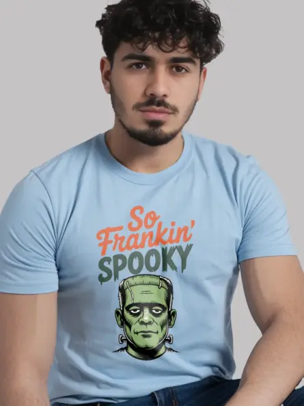 Hilarious Retro Frankenstein Spooky T-Shirt – So Frankin’ Funny Halloween Tee - Image 6