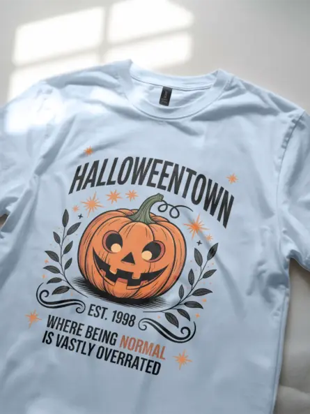 Vintage Halloweentown T-Shirt – Retro Pumpkin Design for Halloween Fans - Image 8