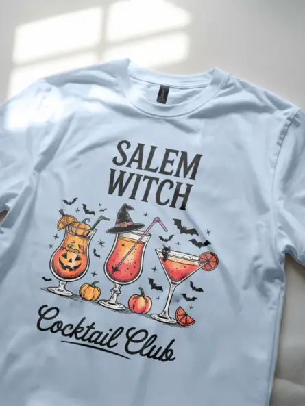 Witchy Salem Witch Cocktail Club Shirt - Image 2