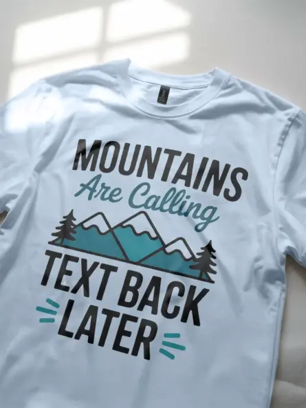 Adventure Mountain T-Shirt – Minimalist Nature Graphic for Hikers - Image 5